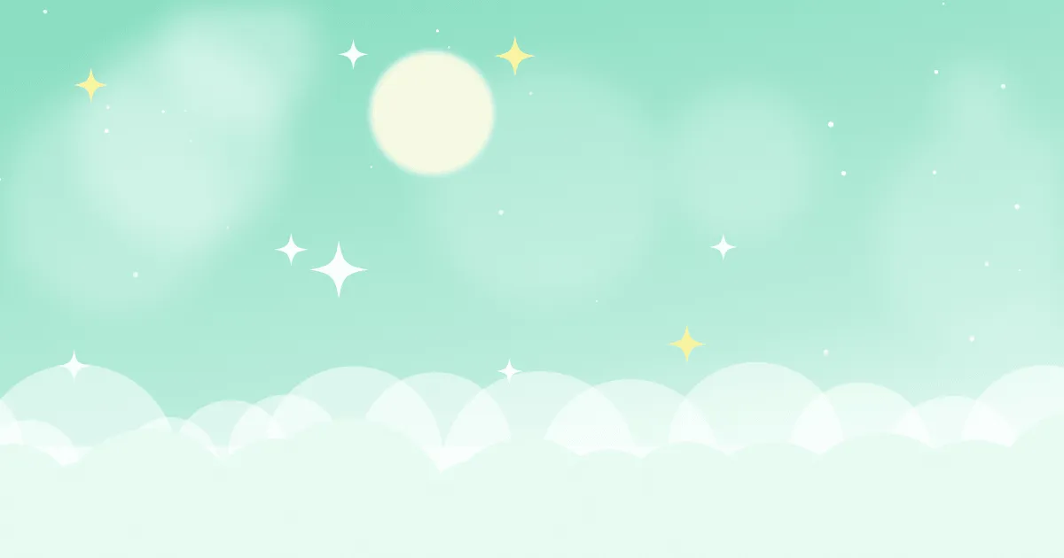 机场知识栏目封面插画:粉彩渐变的天空、云朵、星星与星球
