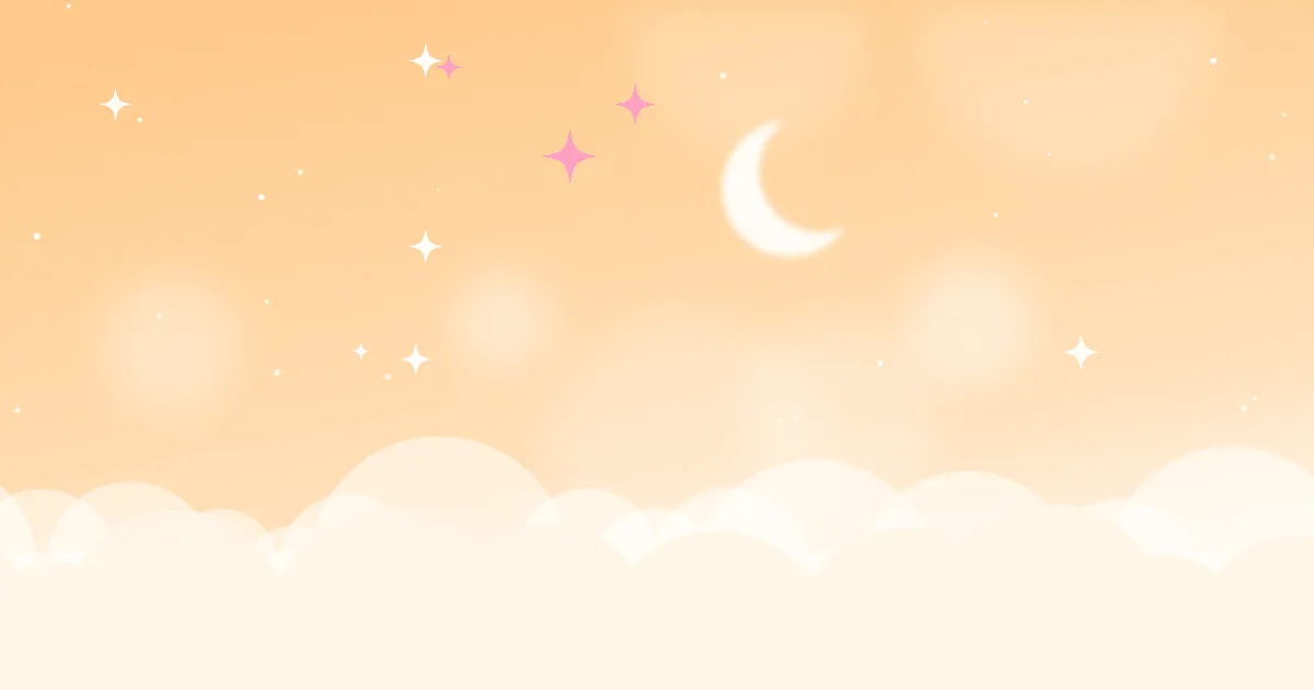 机场对比栏目封面插画:粉彩渐变的天空、云朵、星星与星球